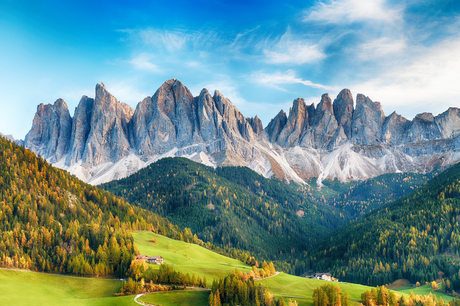 Santa Maddalena Puez Odle Beautiful Landscape Of Italian Dolomites Viaggiare Bene